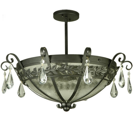 Florentine 3 Light 24" Wide Semi-Flush Bowl Ceiling Fixture