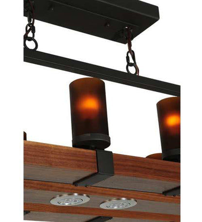 Grand Terrace 20 Light 72" Wide Wrought Iron Candle Style Chandelier