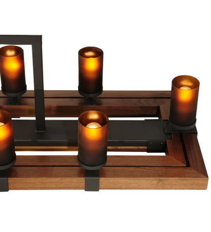 Grand Terrace 20 Light 72" Wide Wrought Iron Candle Style Chandelier