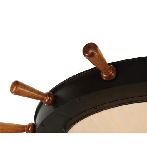 Nautical 12 Light 74" Wide Flush Mount Bowl Ceiling Fixture - Oil Rubbed Bronze Finish