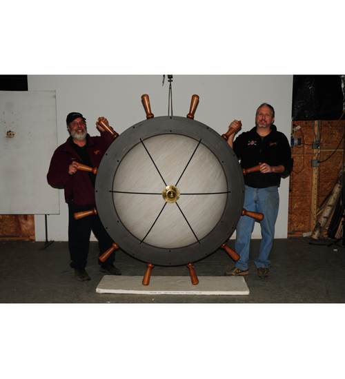 Nautical 12 Light 74" Wide Flush Mount Bowl Ceiling Fixture - Oil Rubbed Bronze Finish