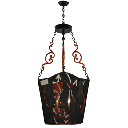 Meyda Tiffany Panier Wasre 4 Light 26" Wide Taper Candle Pendant