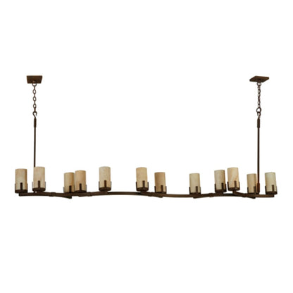 Meyda Tiffany Cero 12 Light 96" Wide Pillar Candle Style Chandelier