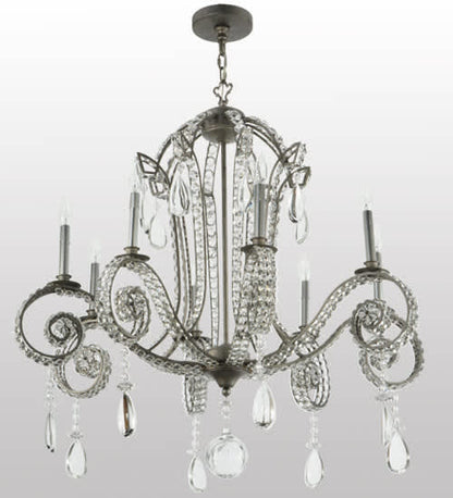 Lucerne 8 Light 40" Wide Crystal Candle Style Chandelier