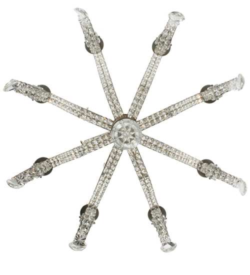 Lucerne 8 Light 40" Wide Crystal Candle Style Chandelier