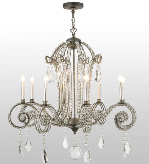 Lucerne 8 Light 40" Wide Crystal Candle Style Chandelier