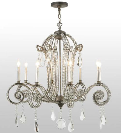 Lucerne 8 Light 40" Wide Crystal Candle Style Chandelier