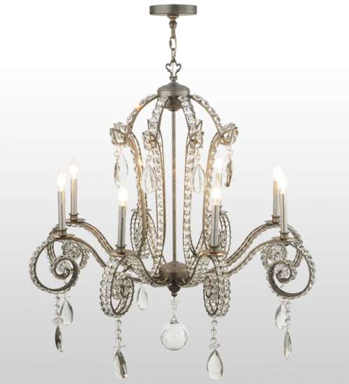 Lucerne 8 Light 40" Wide Crystal Candle Style Chandelier