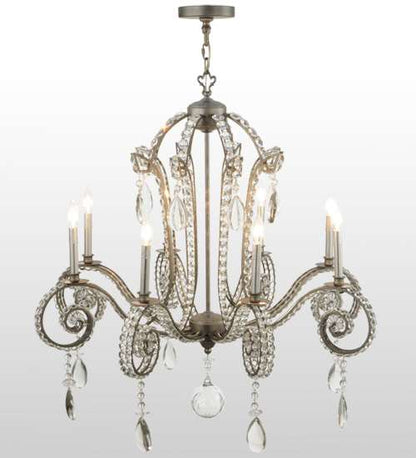 Lucerne 8 Light 40" Wide Crystal Candle Style Chandelier