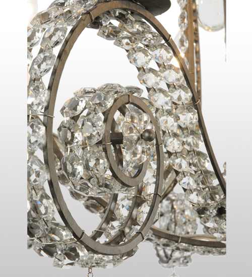 Lucerne 8 Light 40" Wide Crystal Candle Style Chandelier