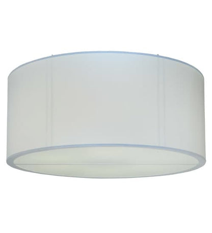 Cilindro 6 Light 60" Wide Flush Mount Drum Ceiling Fixture - Nickel Finish - GU24 Bulb Base