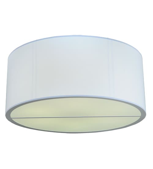 Cilindro 6 Light 60" Wide Flush Mount Drum Ceiling Fixture - Nickel Finish - GU24 Bulb Base