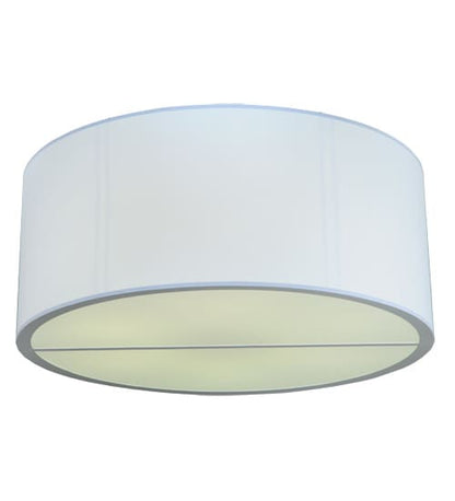 Cilindro 6 Light 60" Wide Flush Mount Drum Ceiling Fixture - Nickel Finish - GU24 Bulb Base