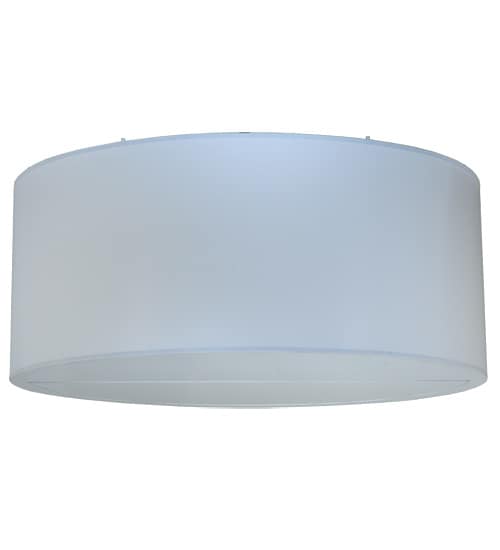 Cilindro 6 Light 60" Wide Flush Mount Drum Ceiling Fixture - Nickel Finish - GU24 Bulb Base