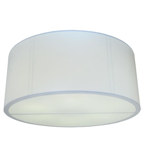 Cilindro 6 Light 60" Wide Flush Mount Drum Ceiling Fixture - Nickel Finish - GU24 Bulb Base