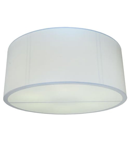 Cilindro 6 Light 60" Wide Flush Mount Drum Ceiling Fixture - Nickel Finish - GU24 Bulb Base