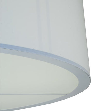 Cilindro 6 Light 60" Wide Flush Mount Drum Ceiling Fixture - Nickel Finish - GU24 Bulb Base