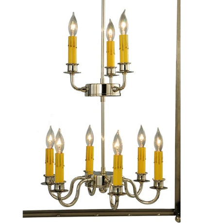 Pavilion 9 Light 34" Wide Taper Candle Pendant