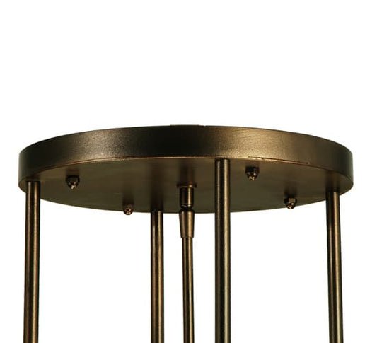 Metro Fusion 4 Light 49" Wide Semi-Flush Bowl Ceiling Fixture - Mahogany Bronze Finish