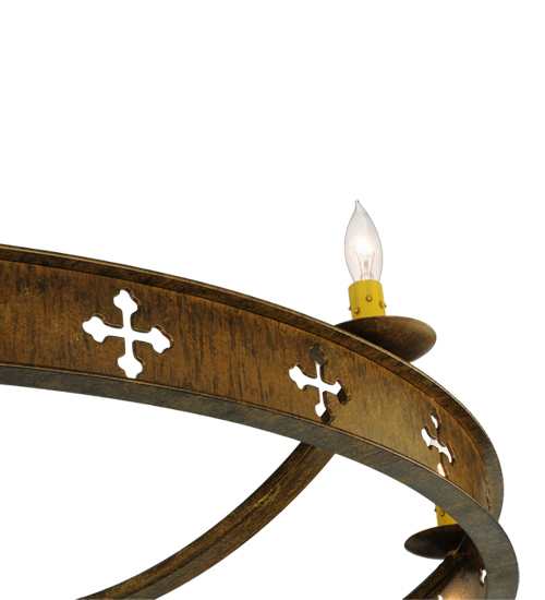Byzantine 8 Light 48" Wide Semi-Flush Ceiling Fixture