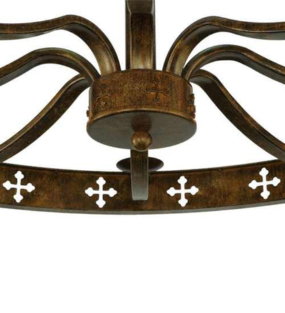 Byzantine 8 Light 48" Wide Semi-Flush Ceiling Fixture