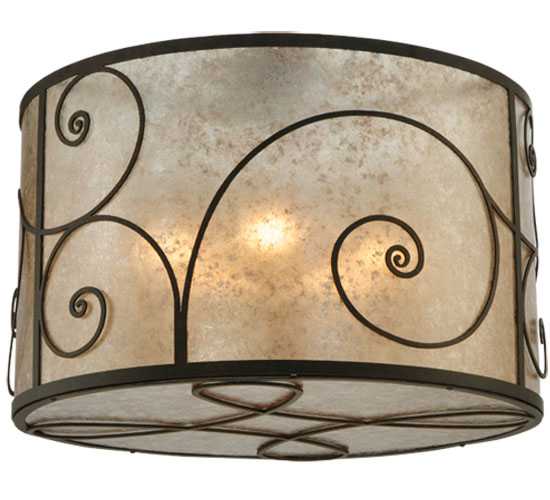 Granada 5 Light 30" Wide Flush Mount Drum Ceiling Fixture