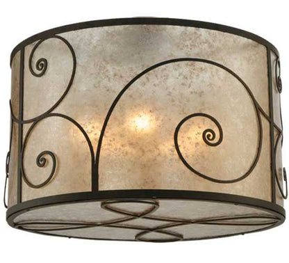 Granada 5 Light 30" Wide Flush Mount Drum Ceiling Fixture