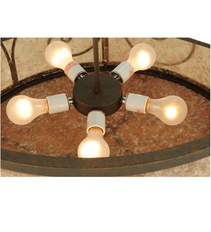 Granada 5 Light 30" Wide Flush Mount Drum Ceiling Fixture