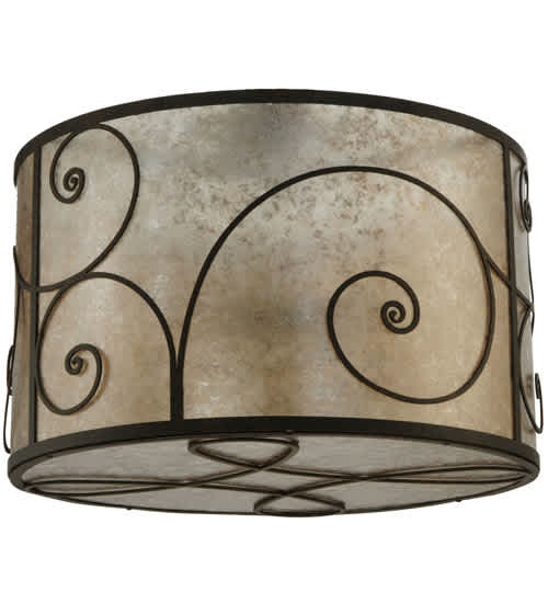 Granada 5 Light 30" Wide Flush Mount Drum Ceiling Fixture