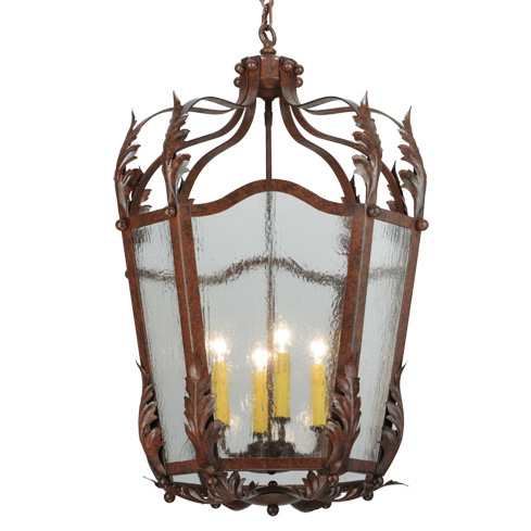 Citadel 4 Light 22" Wide Taper Candle Pendant