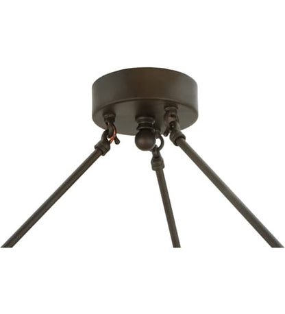 Cilindro Calico 12 Light 27" Wide Semi-Flush Drum Ceiling Fixture