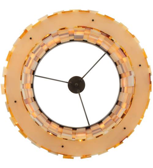 Cilindro Calico 12 Light 27" Wide Semi-Flush Drum Ceiling Fixture