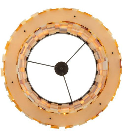 Cilindro Calico 12 Light 27" Wide Semi-Flush Drum Ceiling Fixture