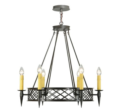 Topridge 6 Light 33" Wide Taper Candle Style Chandelier