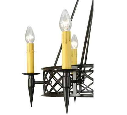 Topridge 6 Light 33" Wide Taper Candle Style Chandelier