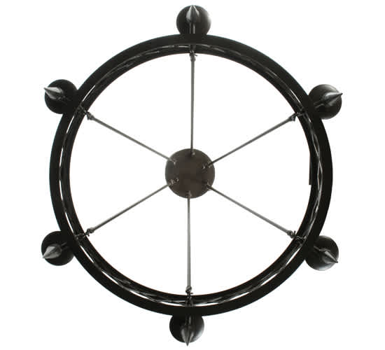Topridge 6 Light 33" Wide Taper Candle Style Chandelier