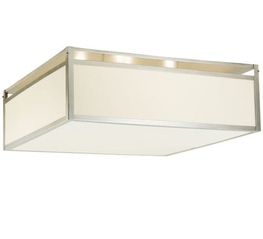 Quadrato Illusion 4 Light 36" Wide Semi-Flush Square Ceiling Fixture
