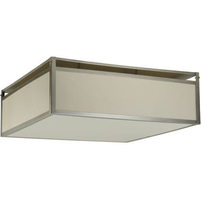 Quadrato Illusion 4 Light 36" Wide Semi-Flush Square Ceiling Fixture