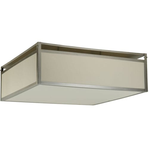 Quadrato Illusion 4 Light 36" Wide Semi-Flush Square Ceiling Fixture