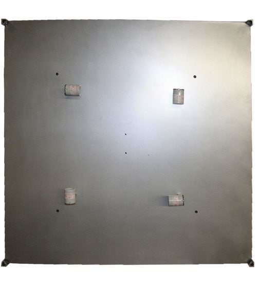 Quadrato Illusion 4 Light 36" Wide Semi-Flush Square Ceiling Fixture