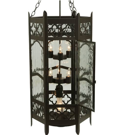 Church 6 Light 19" Wide Taper Candle Pendant