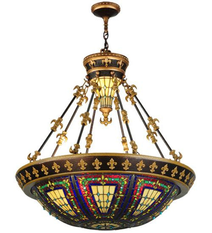 Fleur-de-lis 3 Light 28" Wide Pendant