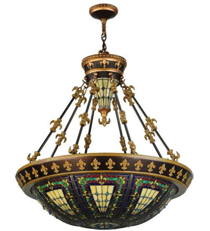 Fleur-de-lis 3 Light 28" Wide Pendant