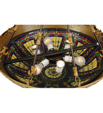 Fleur-de-lis 3 Light 28" Wide Pendant