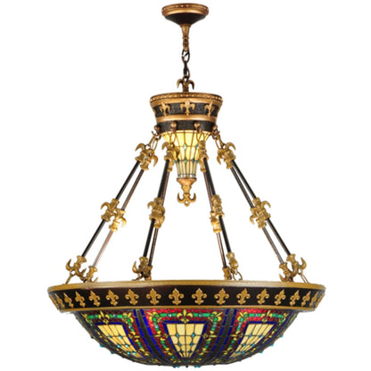 Meyda Tiffany Fleur-de-lis 3 Light 28" Wide Pendant