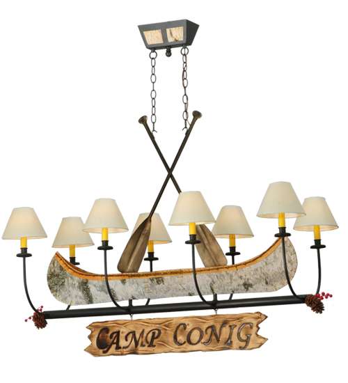 Personalized 8 Light 50" Wide Linear Chandelier