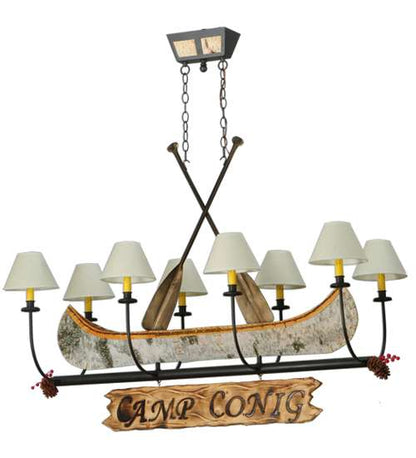 Personalized 8 Light 50" Wide Linear Chandelier