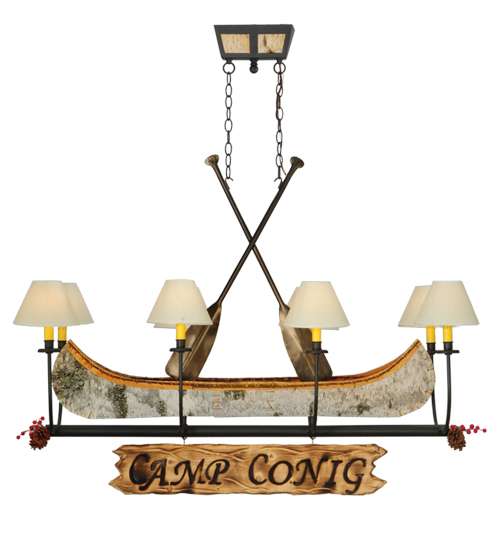 Personalized 8 Light 50" Wide Linear Chandelier
