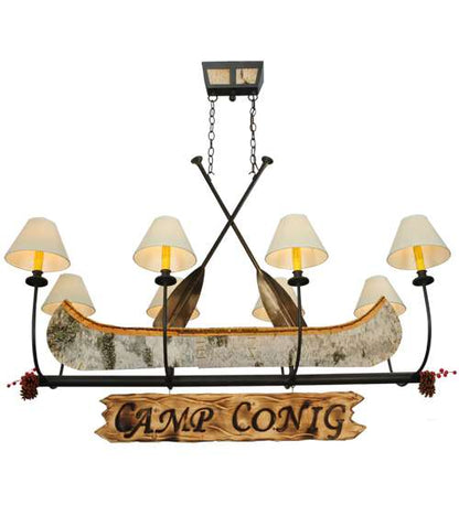 Personalized 8 Light 50" Wide Linear Chandelier