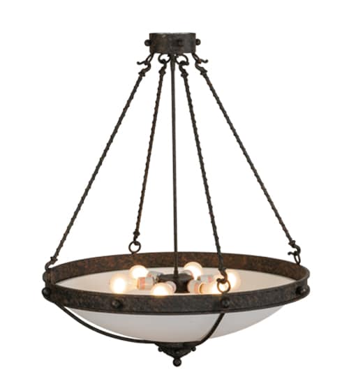 Freya 6 Light 30" Wide Semi-Flush Bowl Ceiling Fixture